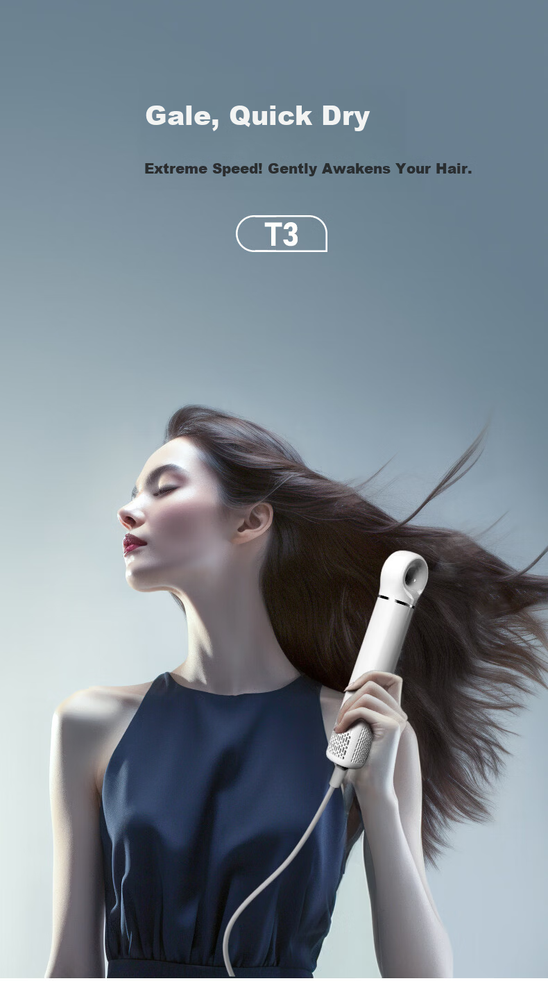 BAIR High-Speed Hair Dryer Fast Drying Home Use Negative Ion Hair Care Powerful Blow Dryer Birthday Gift T3 1