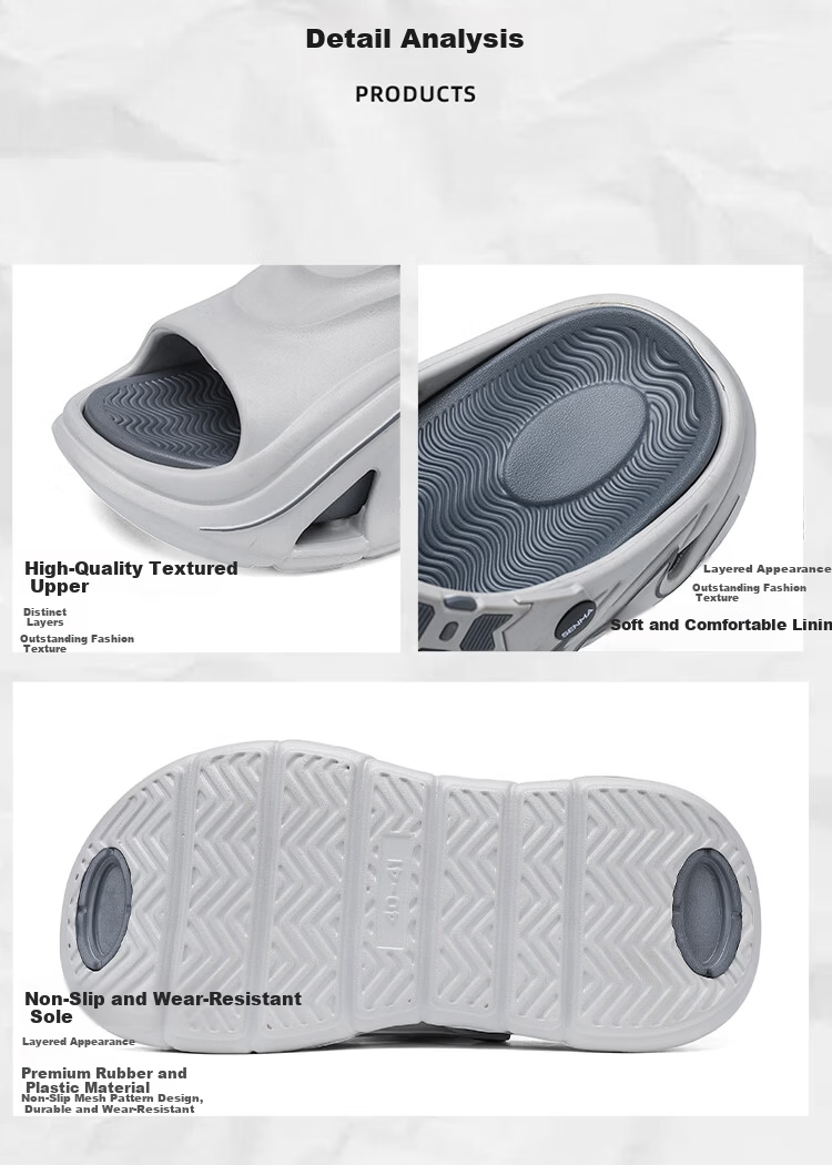 Senma Men's Summer Slippers Anti-Slip Odor-Resistant Soft Sole Flip Flops Comfortable Driving and Beach Sandals 4