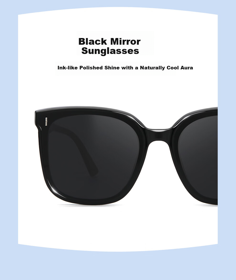 GENTLE MANIA HD Sunglasses Unisex UV Protection Outdoor Driving Large Frame Slimming Glasses 4