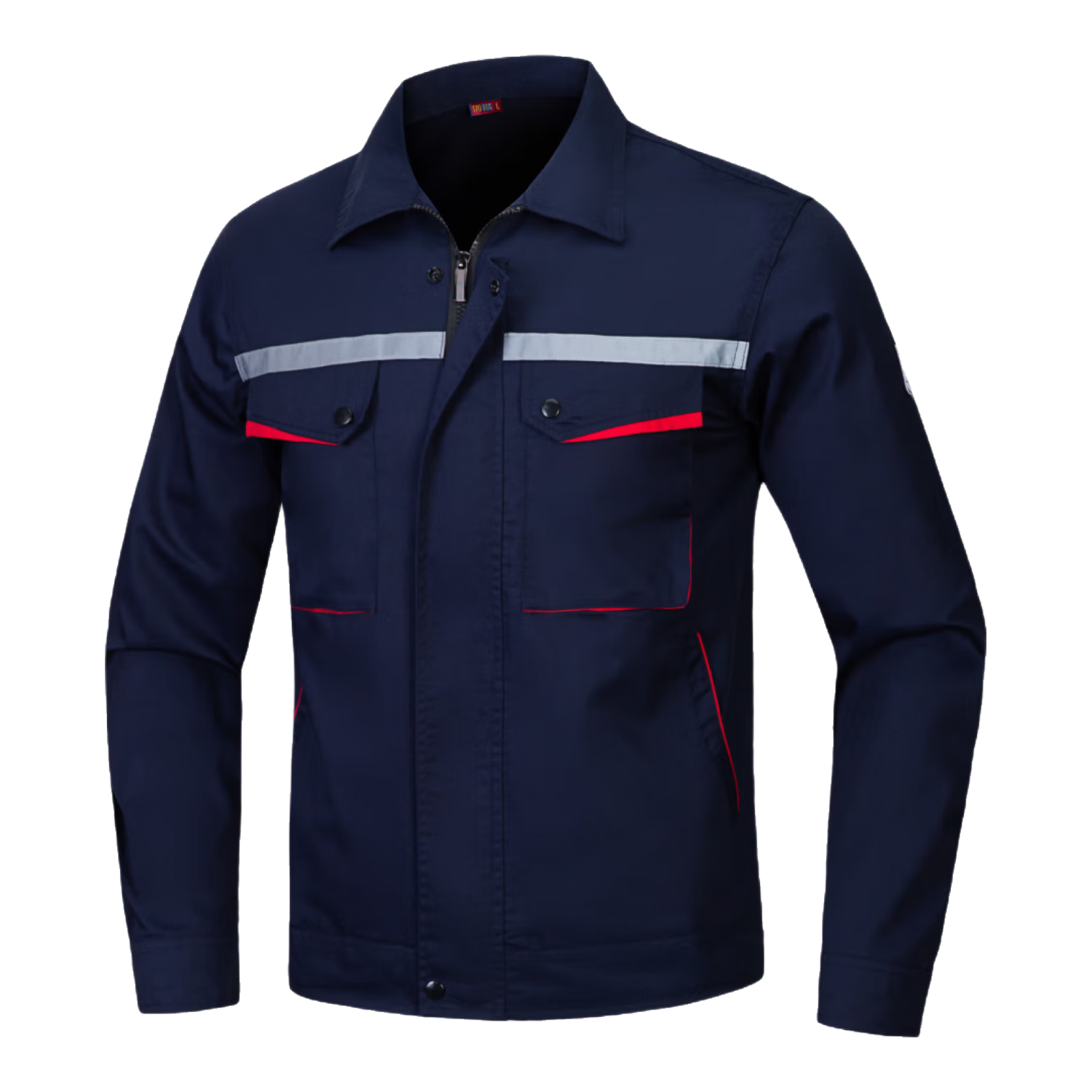 Laurie Anti-Static Workwear Men's Reflective Durable Work Jacket Electric Welding Power Labor Protective Suit Auto Repair Construction Engineering Uniform Customizable