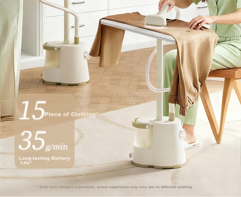 HONGXIN Garment Steamer with Coat Rack Design - Home Steam Vertical Ironing Machine, Sterilization and Mite Removal, Handheld Hanging Clothes Steamer 10