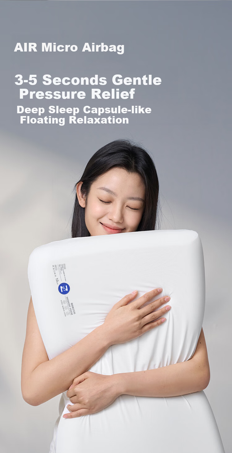 JD Original Slow Rebound Memory Foam Pillow, Neck Support Pillow Core Basic Model Pillow Core Hotel Sleep High Pillow 10cm Single Pack 5