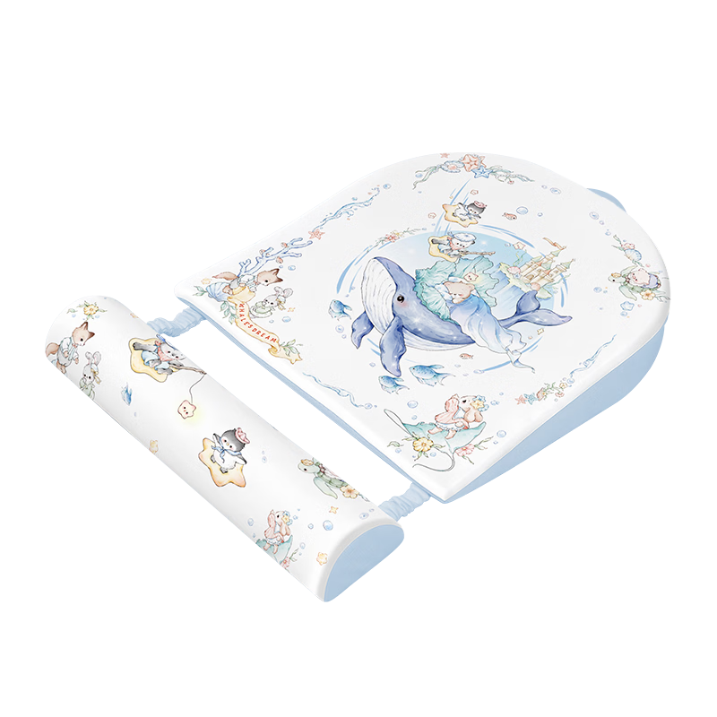 Aibaoshi Baby Incline Pad, Infant Feeding Ramp Pillow, Anti-Spit Aid, Prone Position Cushion, Xingmanhaiyu S713