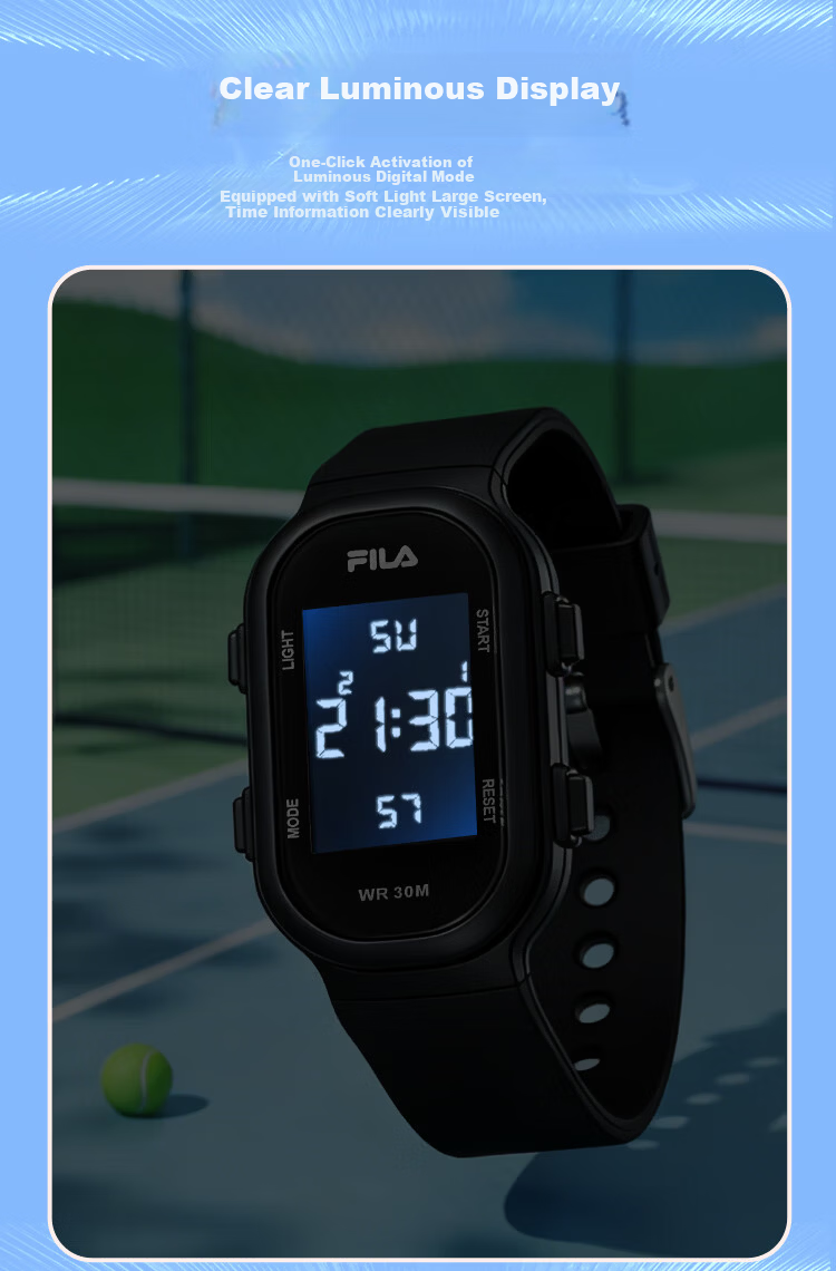 FILA Digital Watch for Men and Women, Student Watch for Middle and High School Students, Birthday Gift, Children's Electronic Wristband 6902-004 5