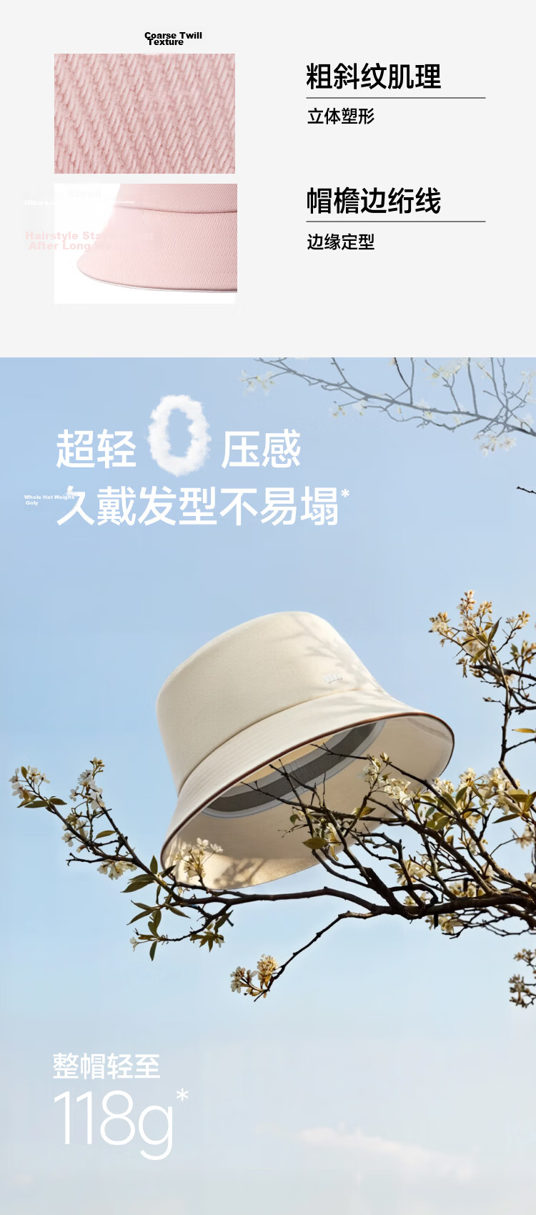 Beneunder Fisherman Hat Summer Sunshade Hat Unisex Outdoor Casual Sun Protection Windproof Face Slimming CT025 8