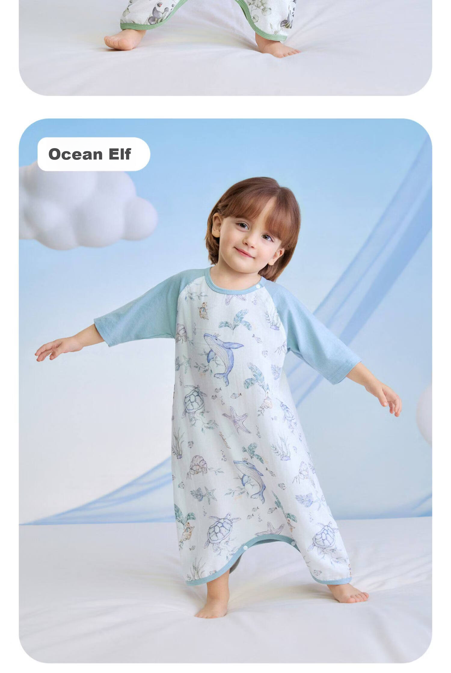 JOYNCLEON Kids Bamboo Cotton Gauze Pajamas Spring Summer Baby Homewear Set Boys Girls Air Conditioning Clothes Jyf195982 14