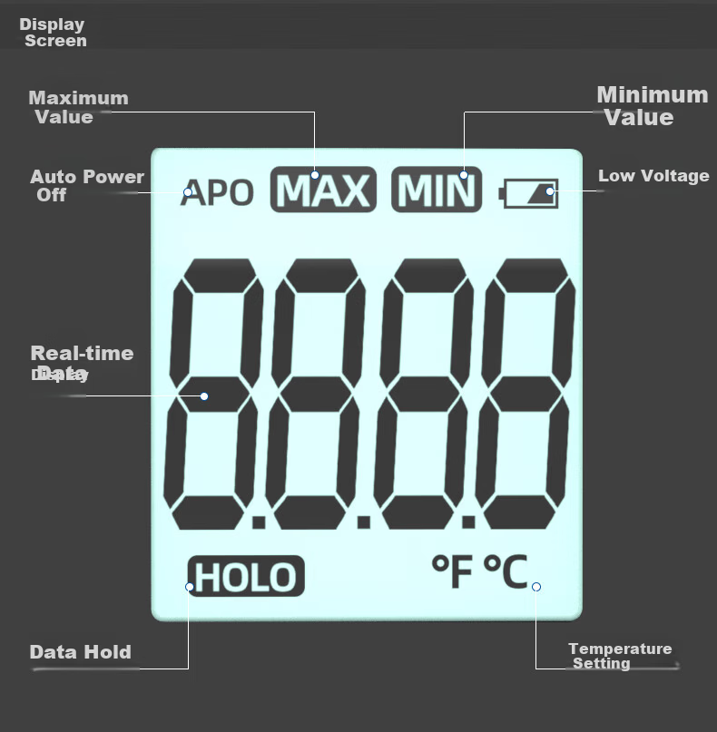 CHNT Industrial Contact Temperature Meter High-Precision K-Type Handheld Thermocouple Surface Temperature Gauge for Molds 10