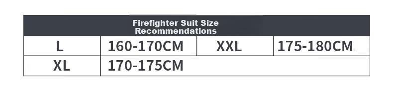 Minggu Firefighter Suit Complete Set Model 02 Firefighting Combat Training Uniform Six-Piece Protective Suit Micro Fire Station Size 43 9