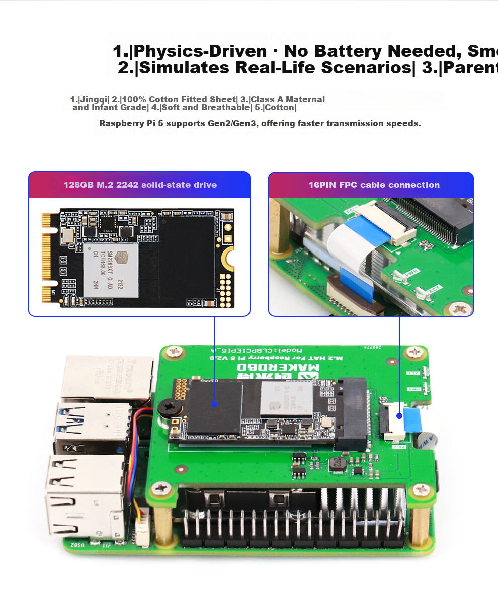 Raspberry Pi 5 Official Original Development Board 5th Generation Mainboard LINUX Kit Computer AI Programming 4GB Mainboard Starter Kit (8GB) 20