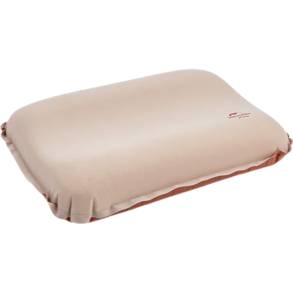 Naturehike Silent 3D Memory Foam Self-Inflating Pillow Outdoor Camping Portable Travel Pillow Apricot Yellow
