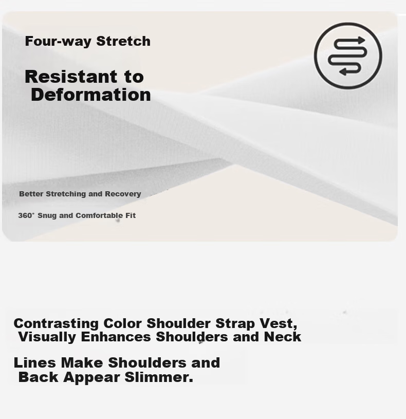 MiiOW Women's Camisole Vest [Side Coverage Anti-Exposure] Autumn Black and White Color Block Hollow Design Outerwear Base Shirt 12