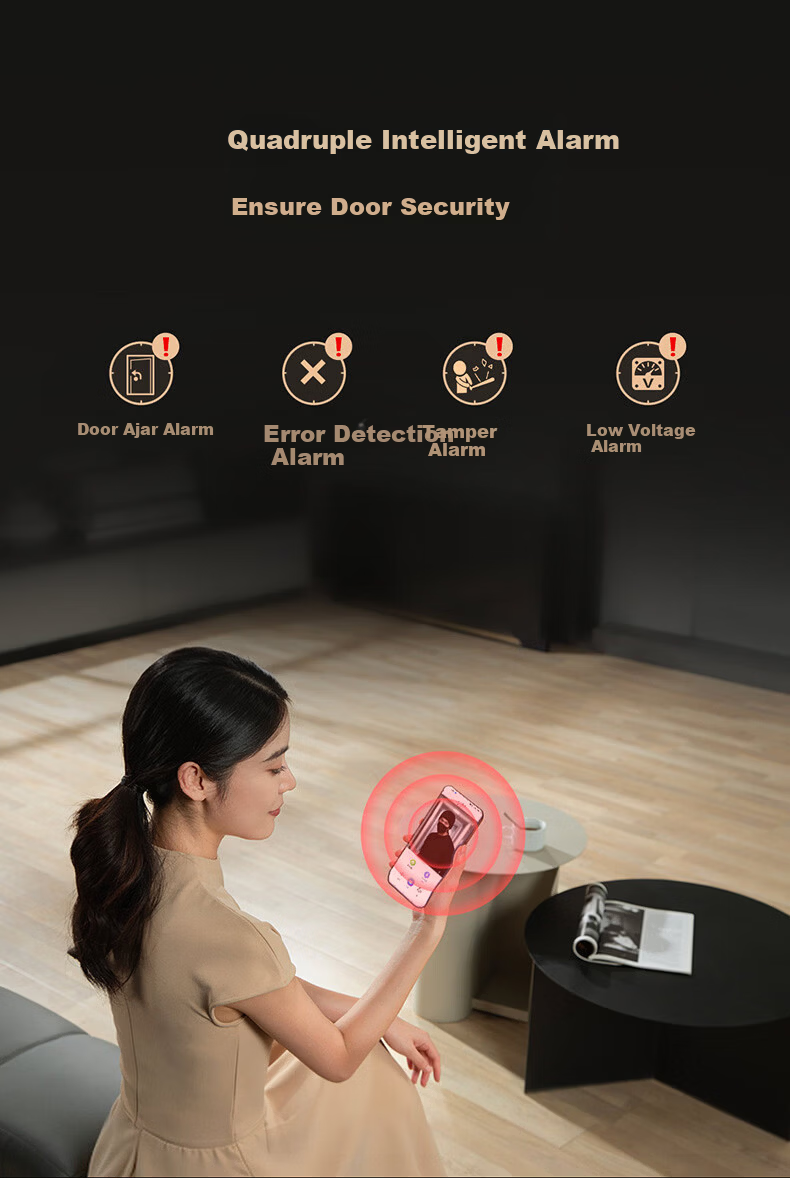 Haier Smart Door Lock Fingerprint Password Anti-theft Lock P360 7