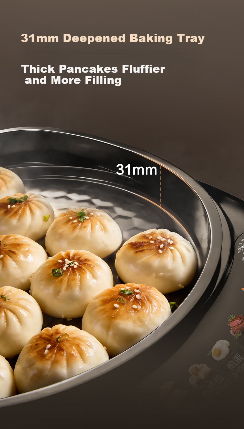 SUPOR Electric Griddle 0 Fluorine Titanium Ceramic Removable Upper and Lower Plates Double-Sided Heating Pancake Maker Breakfast Grill Antibacterial Coating JJ30RQ810 8