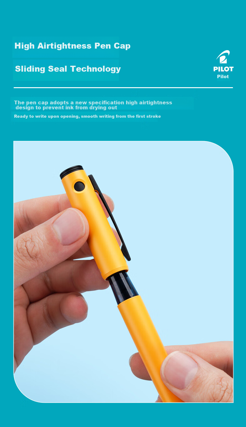 PILOT LIGHTIVE City Rhythm Series Fountain Pen Student Birthday Gift Adult Portable Signature Calligraphy Pen P-FLT24-1-CLYF F Nib Clay Color 8