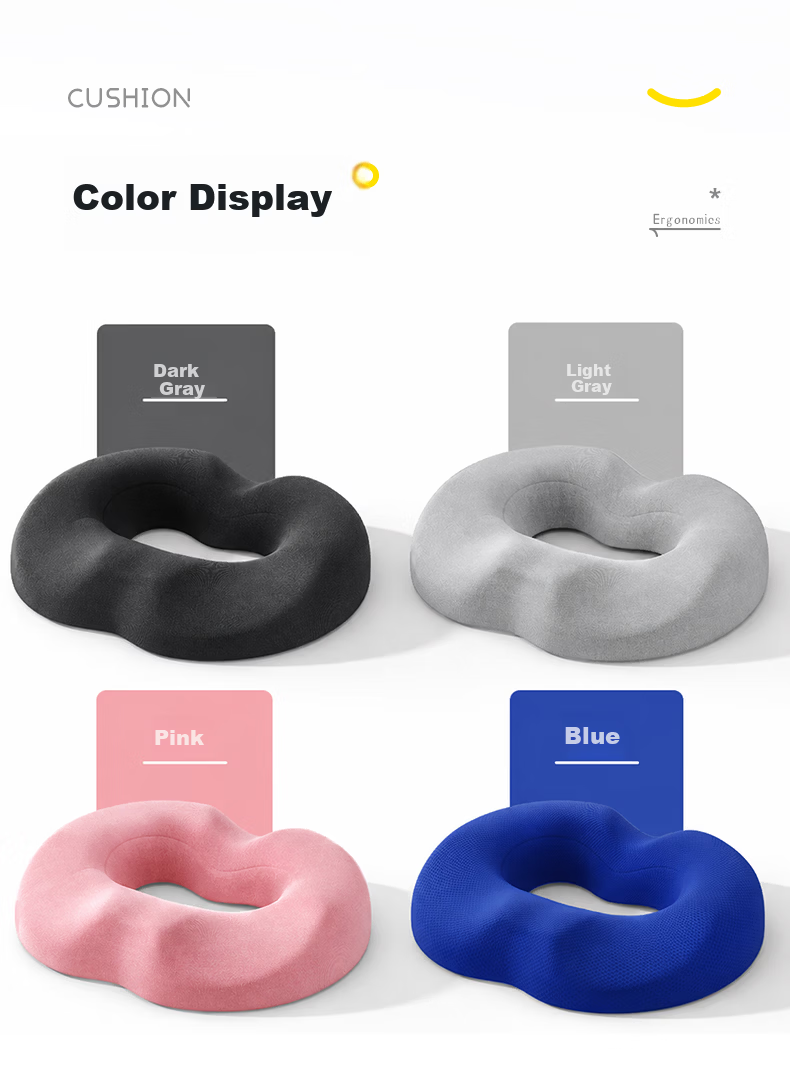 Zhiguozhe Hemorrhoid Cushion Hollow Post-Anal Fistula Surgery Special Perianal Abscess Coccyx Decompression Long Sitting Pain Relief Anti-Bedsore Cushion 23