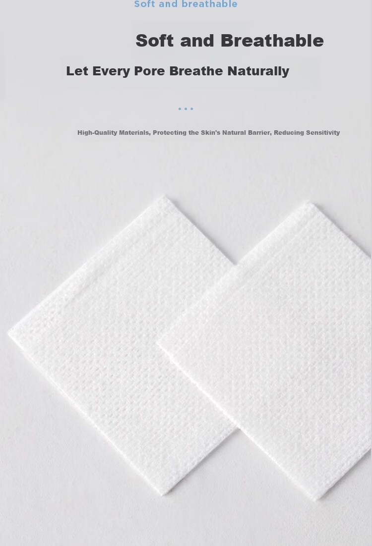 NHGAD Stretchable Open-Edge Facial Cotton Pads for Wet Dressing, Makeup Removal, Moisturizing Mask Paper 3-in-1 Perforated Sheets 11