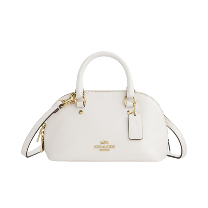 COACH Women's LARA Mini Satchel Shoulder Crossbody Handbag CEA01 Chalk White