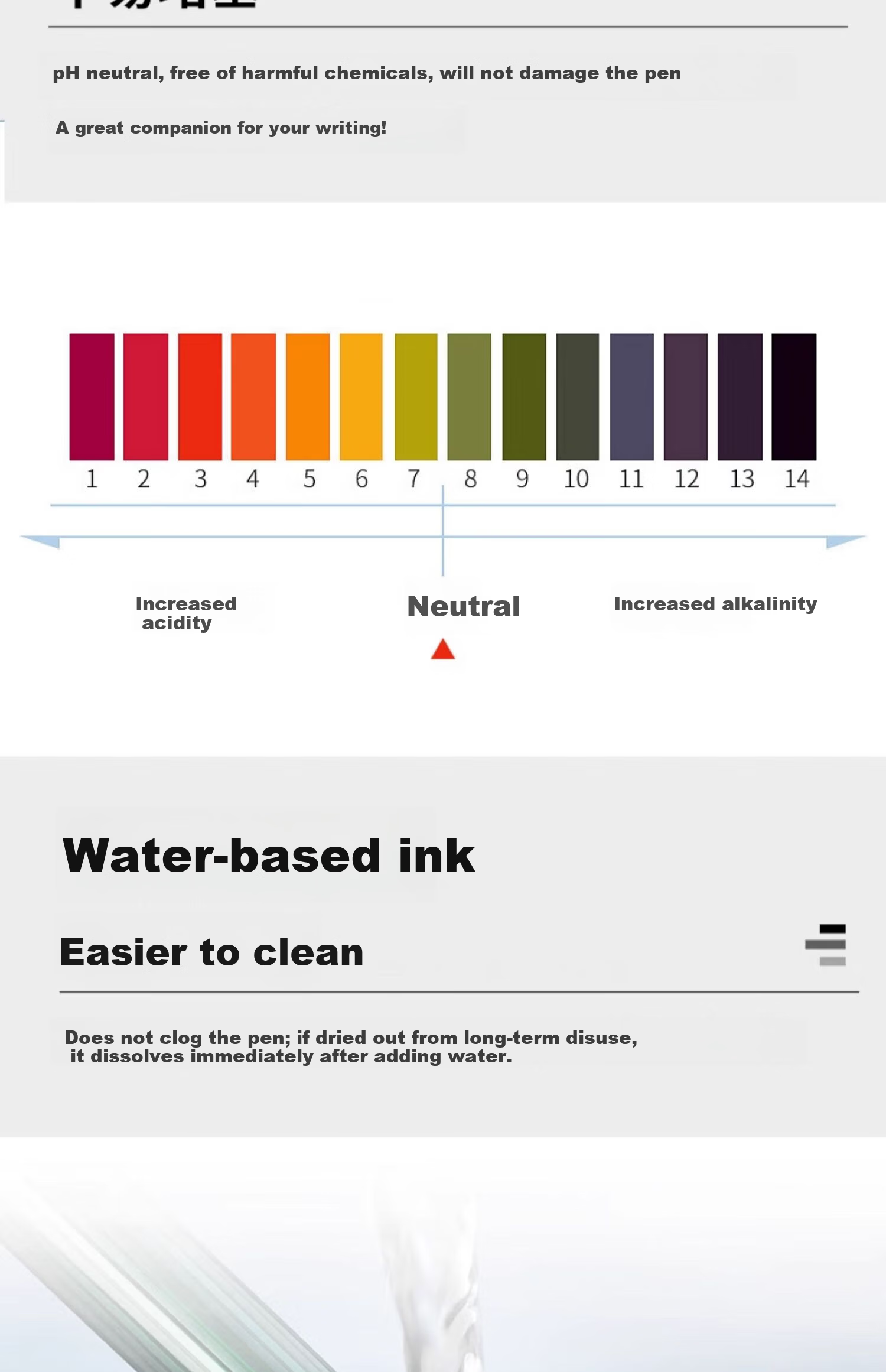 Pelikan Edelstein Ink 50ml Large Bottle Natural Mineral Non-Carbon Fountain Pen Ink Agate Black 9