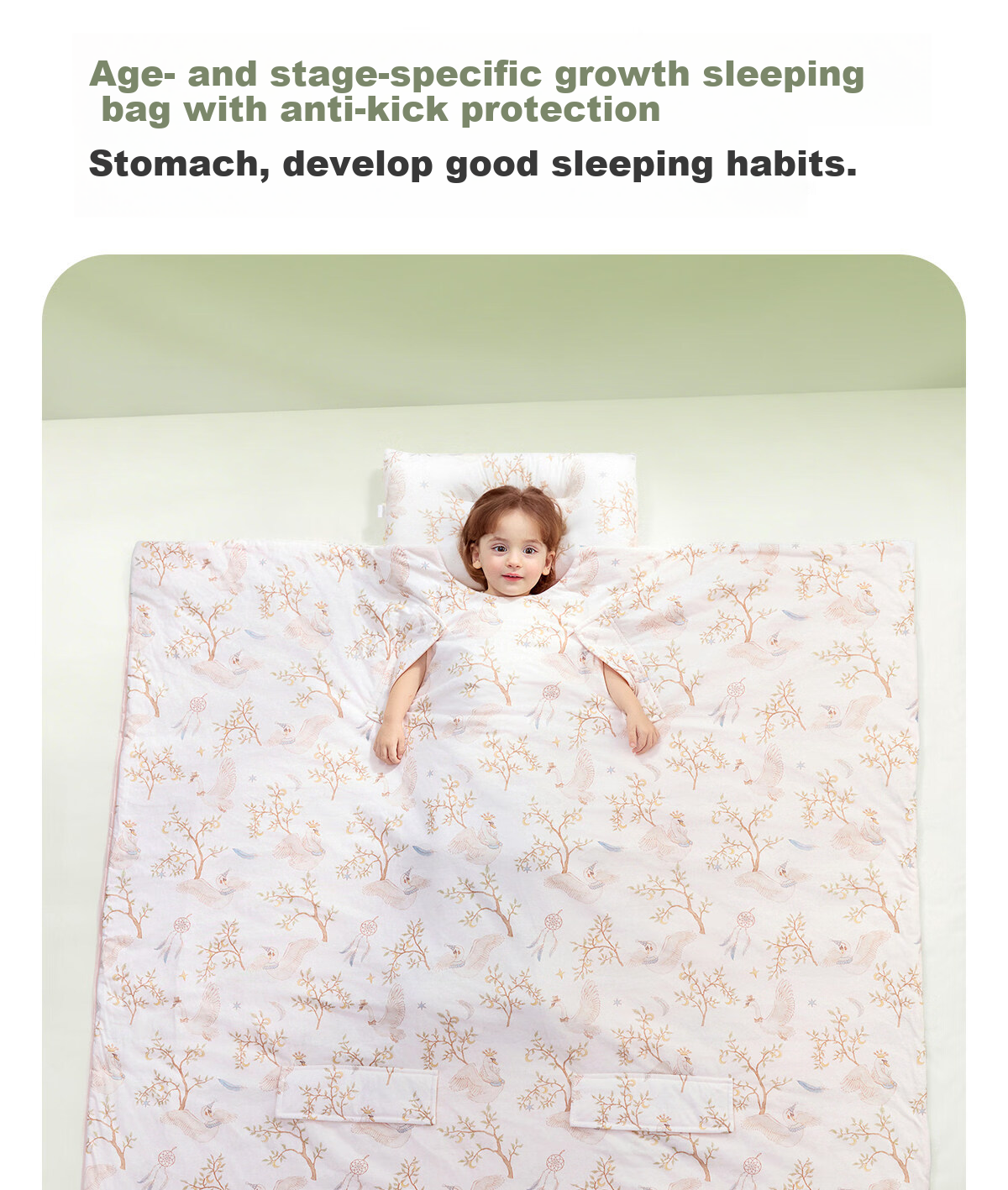 JOYNCLEON Kids Anti-Kick Quilt Baby Air Conditioning Sleeping Bag Summer Silk Hug Blanket Cooling Pink 1.5*1.5M 31