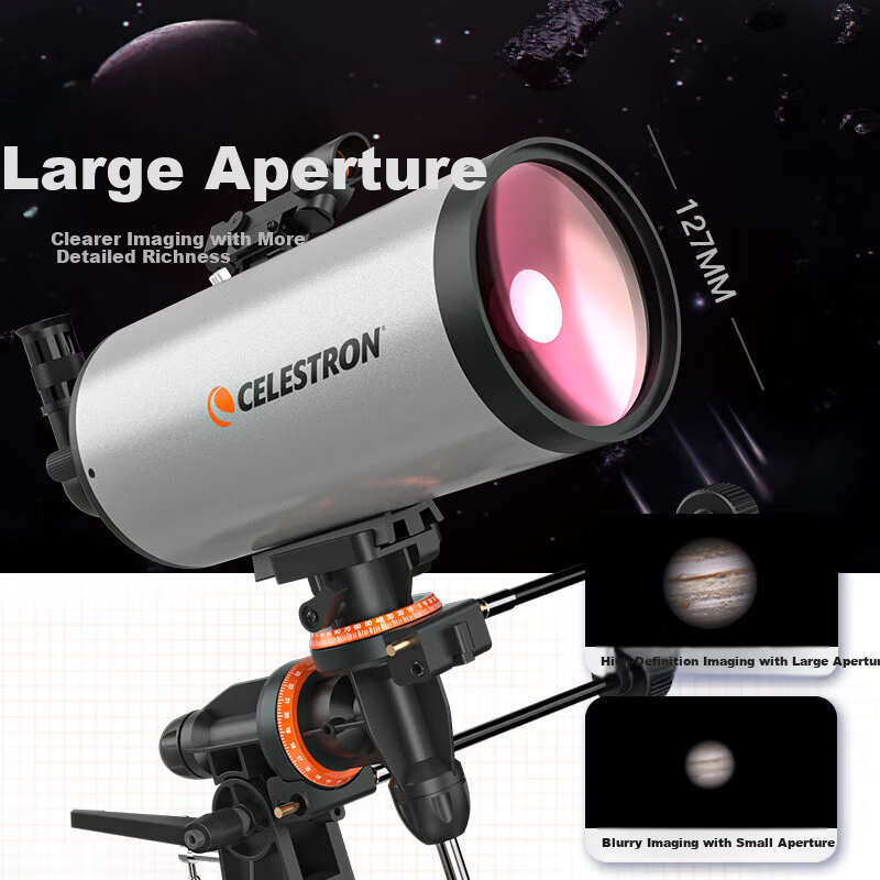 Celestron 127EQ3 MAK5 Large Aperture High-Definition High-Power Professional Deep Space Astronomy Telescope