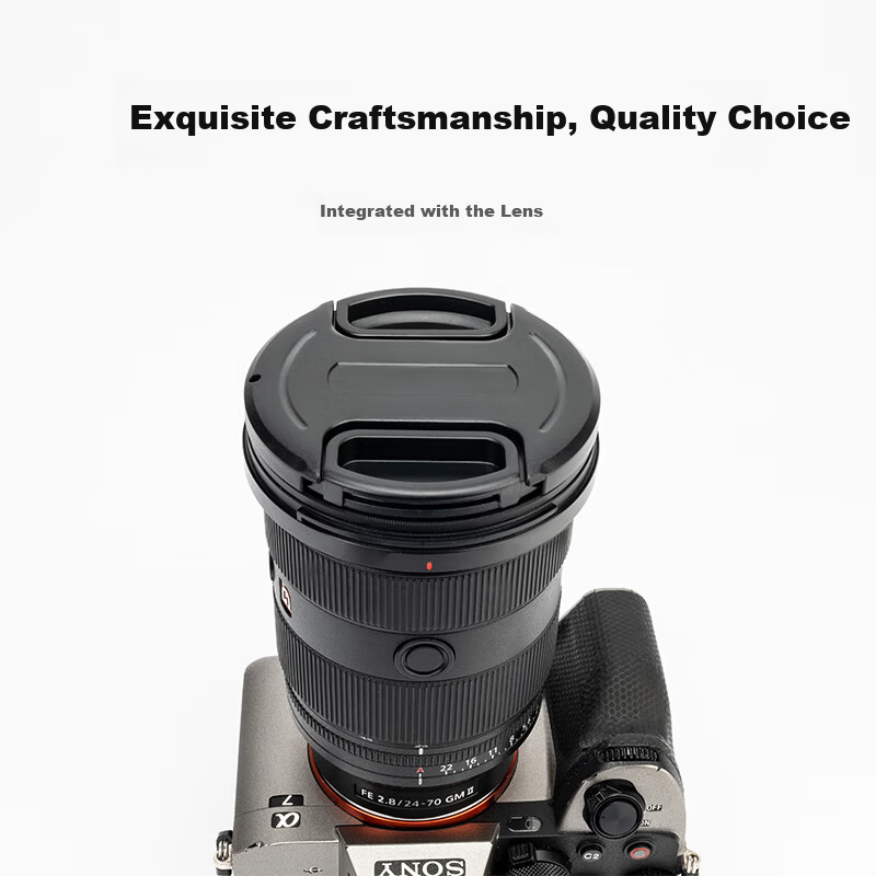 JJC 46mm Lens Cap with Anti-Lost Strap for Canon/Nikon/Sony/Fujifilm DSLR and Mirrorless Cameras 3