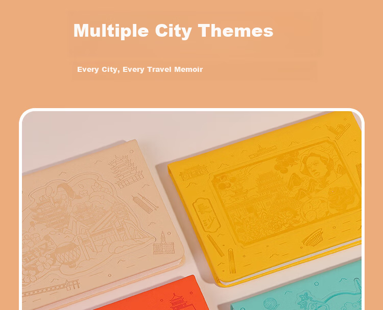 Xutong City Stamp Book Travel Check-in Book Blank Collection Book Changsha Stamp Collection High-Quality Notebook Refrigerator Magnet Journal 5