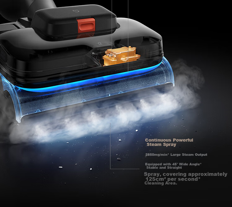 Mijia Xiaomi Floor Washer 5Pro 160℃ Steam Sterilization 26kPa Strong Suction Home Floor Washer and Mop 100℃ Boiling Water Self-Cleaning Anti-Tangle 19