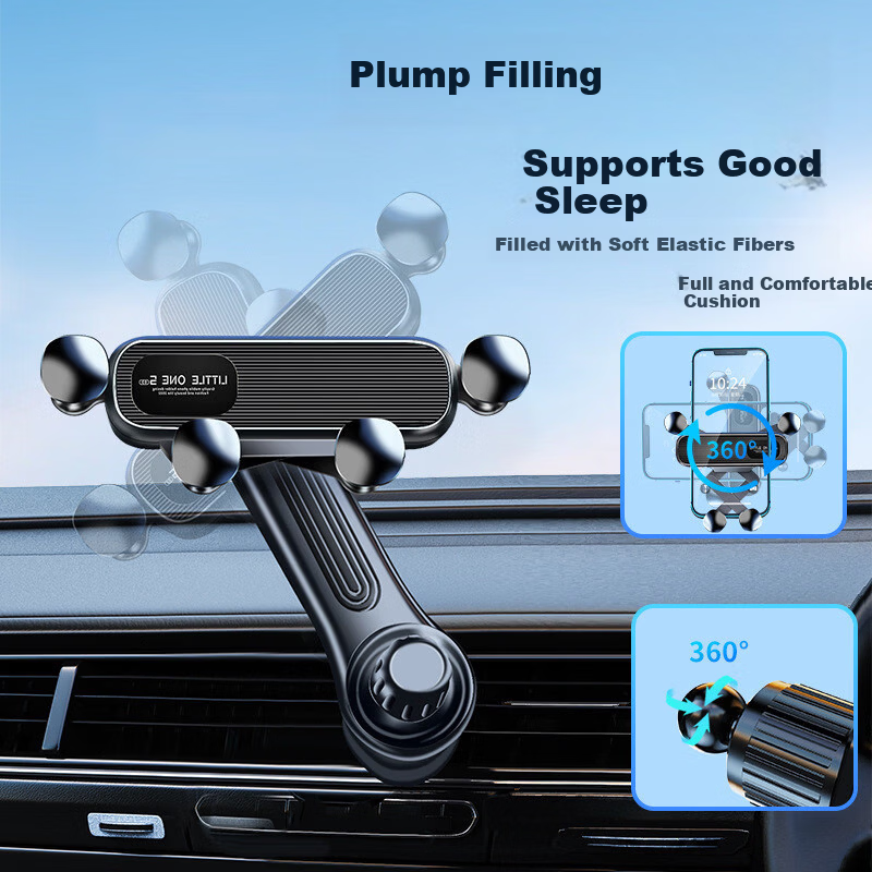 Digalun New Car Phone Holder Car Air Vent Navigation Gravity Invisible Retractable Mount 19