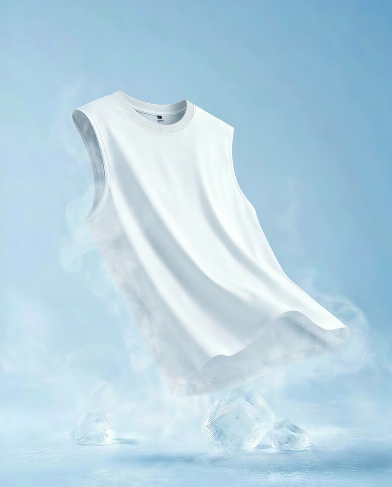 Baleno Men's Summer Antibacterial Cooling Breathable Loose Vest Casual Everyday Sleeveless Shirt 12