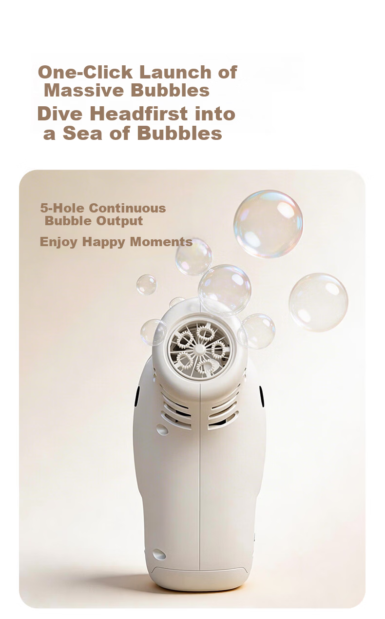 YEEHOO Elephant Bubble Machine for Kids 1-3 Years Old Electric Bubble Toy Non-Toxic Bubble Solution Children's Day Gift 3