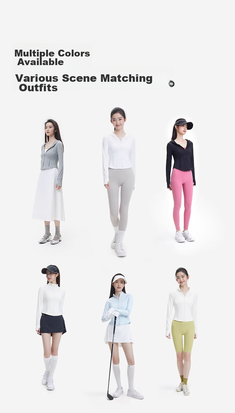Xiaoyehezi [Guan Xiaotong's Choice] Stand-Collar Sun Protection Jacket for Women, UV-Resistant Summer New Style Sun Protection Clothing Ice Silk Coat 18