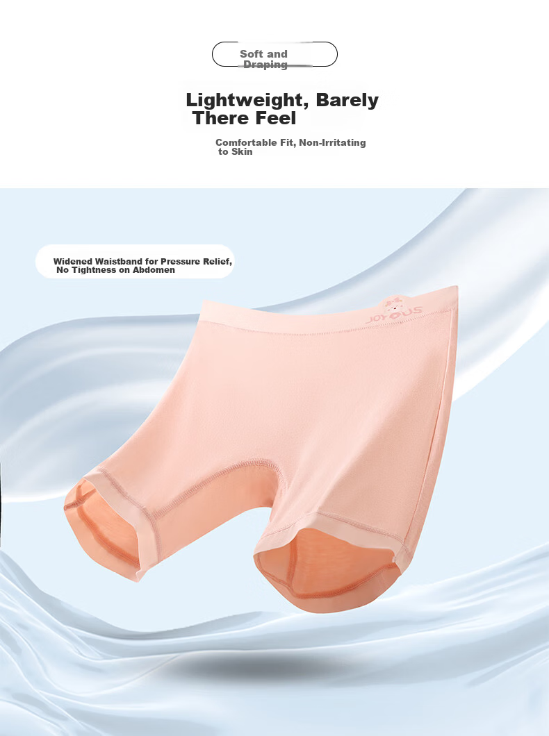 Miiow Kids Safety Shorts 3-Pack Girls Silk Gusset Three-in-One Anti-Exposure Boxer Briefs 13