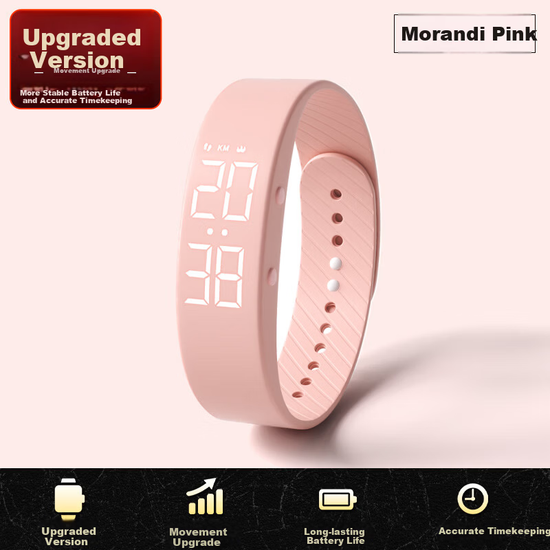 Koshi Student Dedicated Junior High School Wake-up Alarm Clock Vibration Children's Wristband Smartwatch for Middle and High School Girls Time Display