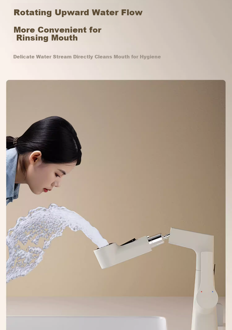 IVORPO German Pull-Out Basin Faucet Lift Rotatable Hot and Cold Water Tap for Washbasin 10