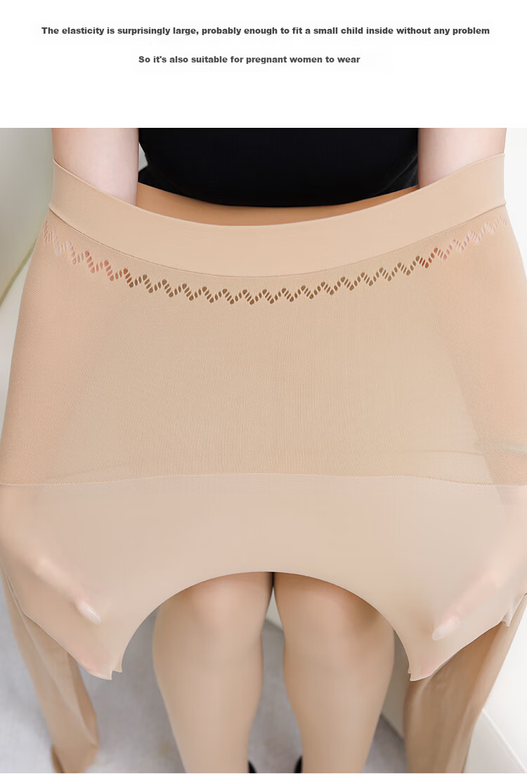Avandi Plus Size 2D Ultra-Thin Spring New Apple Hip Anti-Snag Pantyhose for Women 3