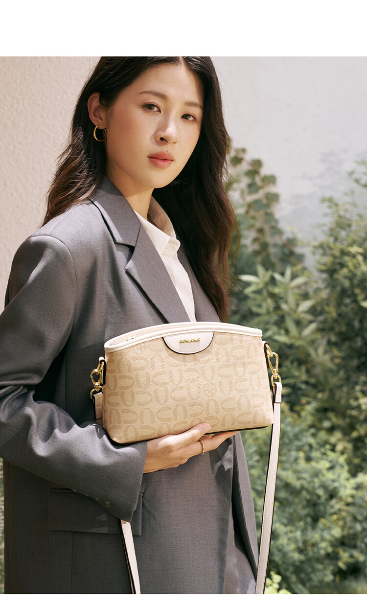 Aokang Women's Bag 2026 New Retro Small Square Phone Bag Luxury Crossbody Shoulder Bag Birthday Gift for Wife and Mom 19