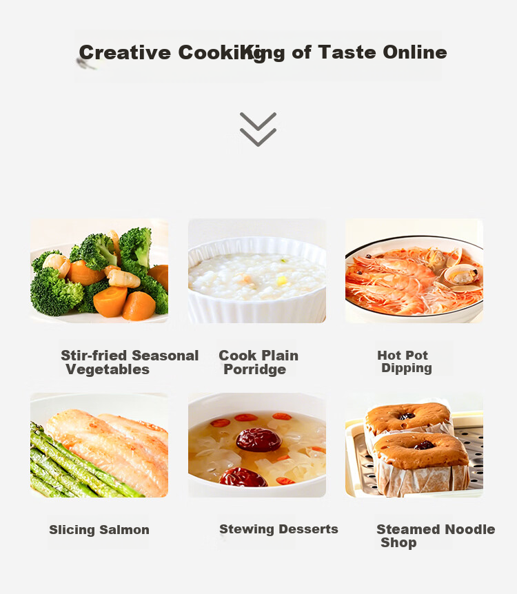 ACA 16L Electric Steamer and Cooker 3-in-1 Multi-Function Stainless Steel 304 Steaming Basket Electric Hot Pot for 3-6 People with Large Capacity and Reservation Function 3
