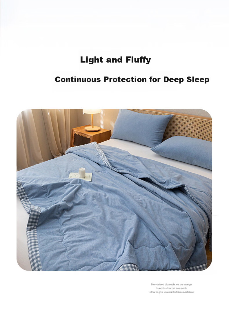 MUJI Grade A Xinjiang Cotton Summer Quilt 20% Cotton Thin Quilt Core Pure Cotton Air Conditioning Summer Blanket 200*230cm 3