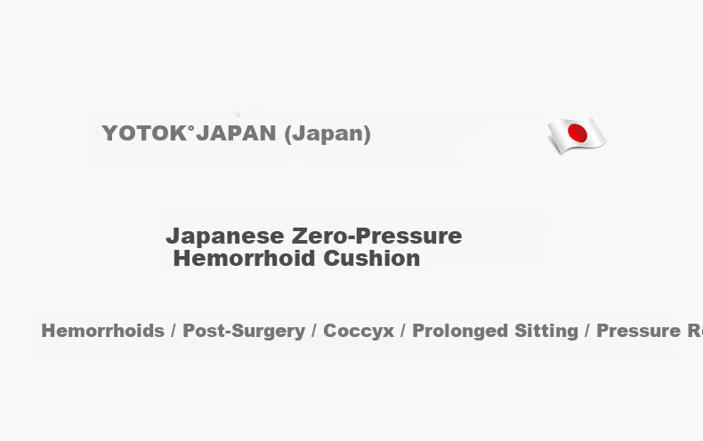 YOTOK Authentic Hemorrhoid Cushion Toilet Seat Cushion Office Long Sitting Pain Relief Car Seat Cushion (Japan) 2