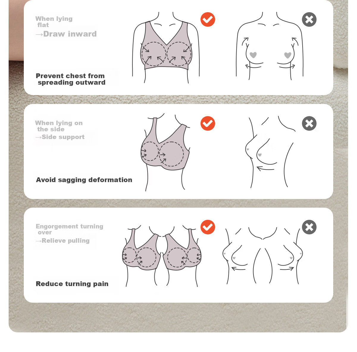 JOYNCLEON Deep Sleep PRO2.0 Nursing Bra Postpartum Maternity Wireless Bra 2-Pack jwx198126 9