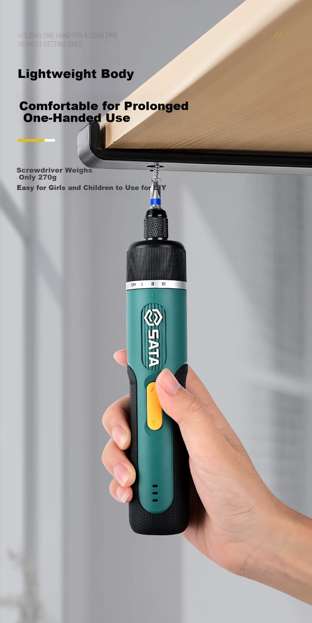 SATA 32-Piece Screwdriver Set 3.7V Electric Screwdriver Kit for Home Installation and Digital Repair 5
