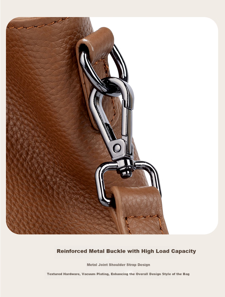 AudiJia Genuine Leather Tote Bag for Women 2026 New Handbag Commuter Shoulder Bag Crossbody Mom Bag Birthday Gift 13