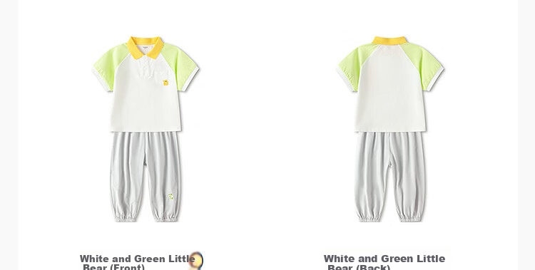 Balabala Boys Short Sleeve Set Kids Baby 2026 New Summer Raglan Sleeve Delicate Bear Two-Piece Skin-Friendly 8