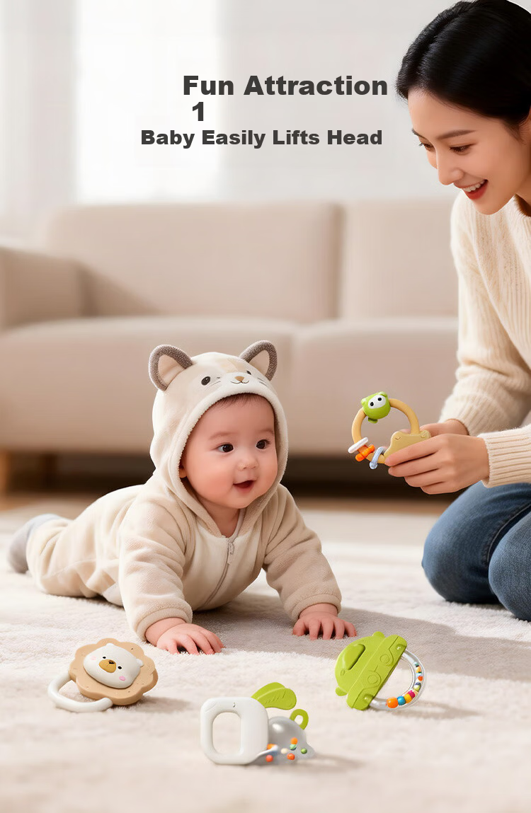 DOCTOR MA Newborn Baby Soothing Gift Box Crib Hanging Rattle Toy Grasping Teether Children's Day Gift 11