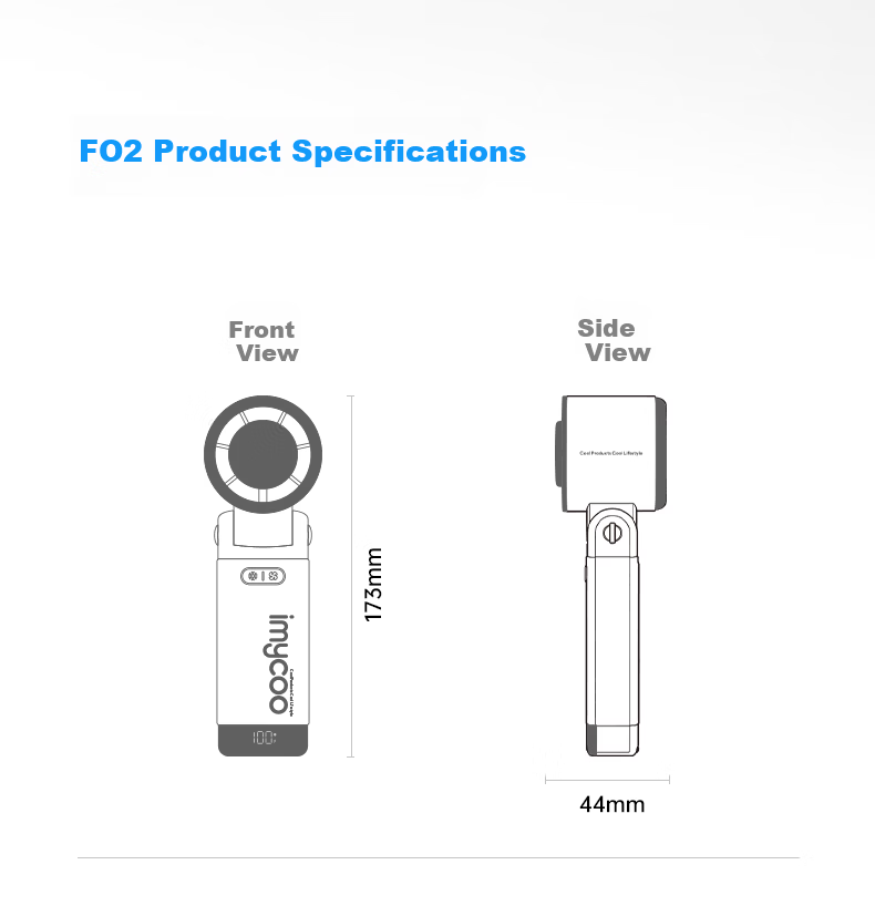 AIMIKU Skin-Friendly Silicone Handheld Mini Fan Student Silent Foldable High-Speed Turbo Fan Office Desktop Small Portable Long Battery Life USB Rechargeable 23