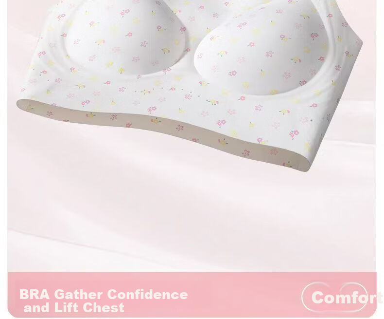 Meishianxuan High School Girls Shaping Bra Youth Development Thin Strap Three-Stage Printed Underwear for Junior High Students 5
