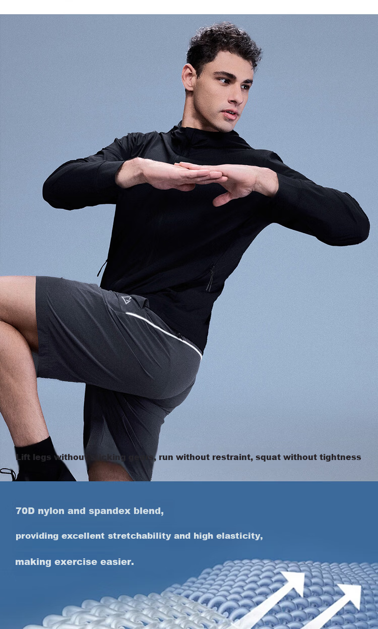 Giordano G-motion Four-Way Stretch Water-Repellent Sun-Protective Color-Block Elastic Waist Casual Shorts for Men 01106345 10