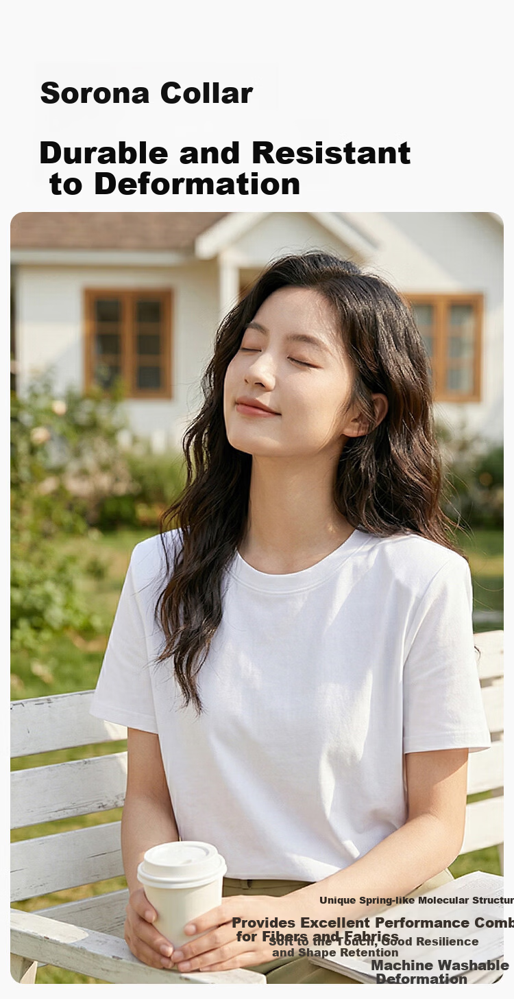 Jingshuran Gift Cotton Women's Antibacterial Pure Cotton Sweat-Absorbing Breathable Short Sleeve T-Shirt White XL 4