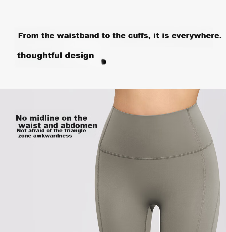 Youkeshu Women's Sharkskin Sun Protection Pants Lightweight Sports Yoga Pants High Waist Tummy Control Hip Lift Slimming Nude Feel Leggings 12