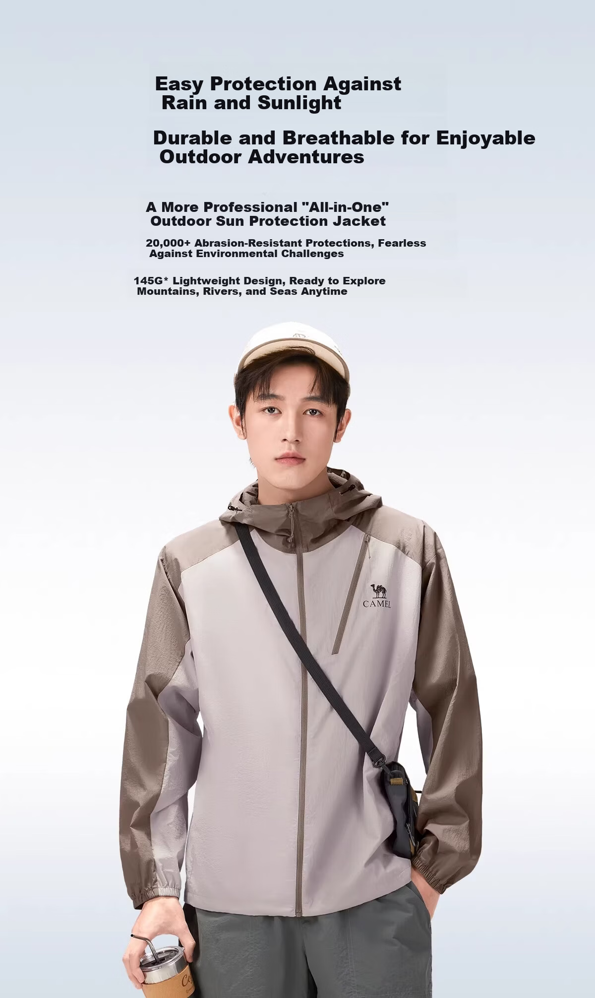 CAMEL Outdoor Sun Protection Jacket 2026 Spring Summer New Unisex Ice Cooling Breathable Durable Sunproof Sports Coat 5134 1